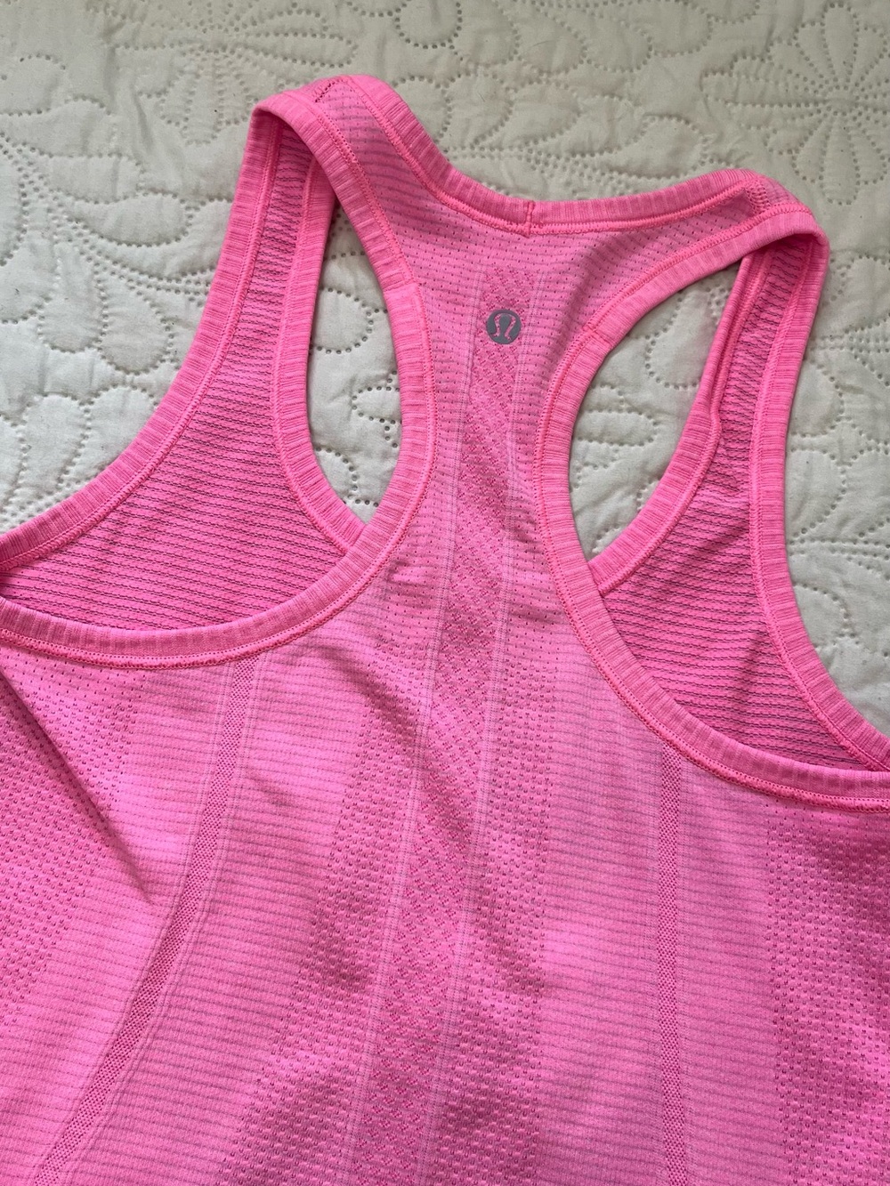 Pink Lululemon Swiftly Tech Racerback. 2 - Picture 4 of 7